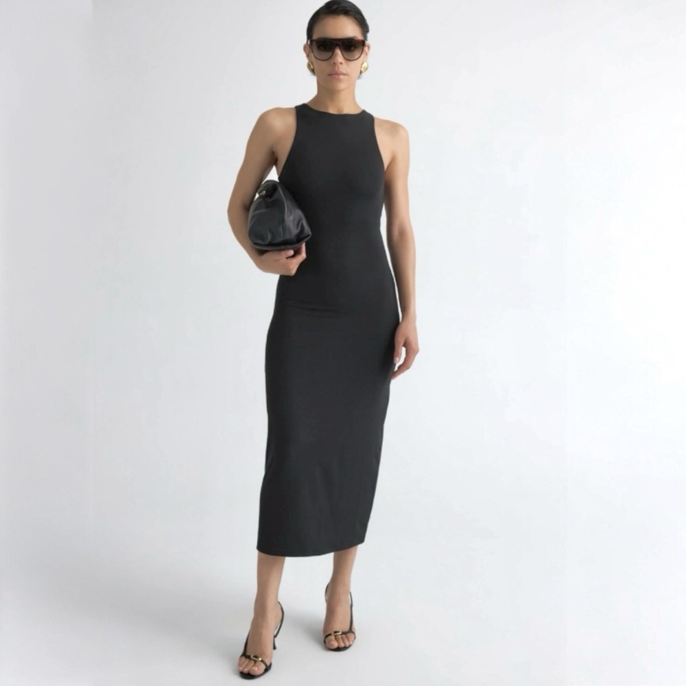 NWT Max Mara Black Sheath Midi L‎ $295
